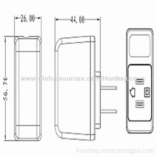 Wall-mounted USB Charger Series with 30mW Input Power